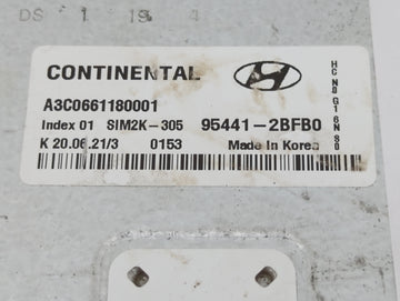 2022 Hyundai Elantra Transmission Control Module Tcu Tcm 95441-2bfb0