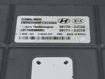 2021-2022 Hyundai Elantra PCM Engine Control Computer ECU ECM PCU OEM P/N:39171-2JCC6 Fits Fits 2021 2022 OEM Used Auto Parts