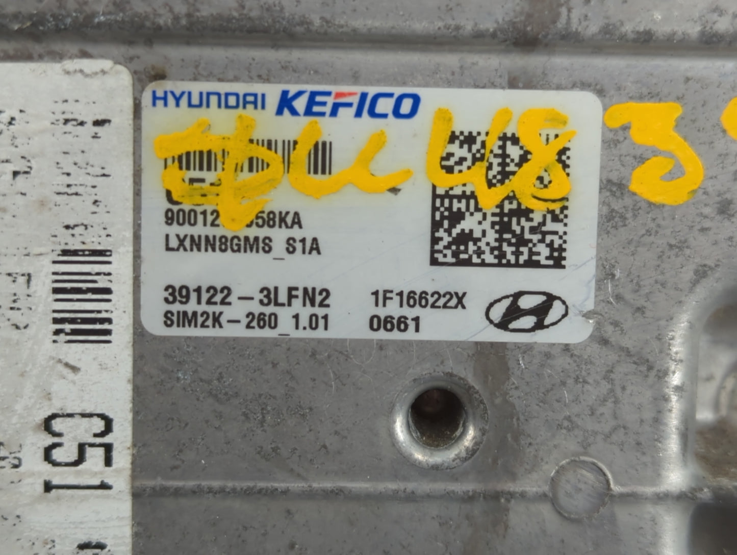 2020-2022 Hyundai Palisade PCM Engine Control Computer ECU ECM PCU OEM P/N:39122-3LFN2 Fits Fits 2020 2021 2022 OEM Used Aut