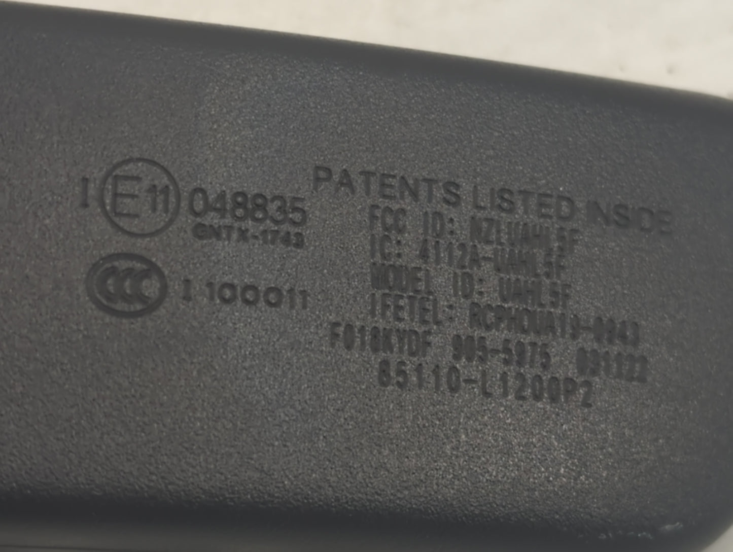 2020-2023 Hyundai Sonata Interior Rear View Mirror Replacement OEM P/N:4112A-UAHL5F Fits Fits 2020 2021 2022 2023 OEM Used A