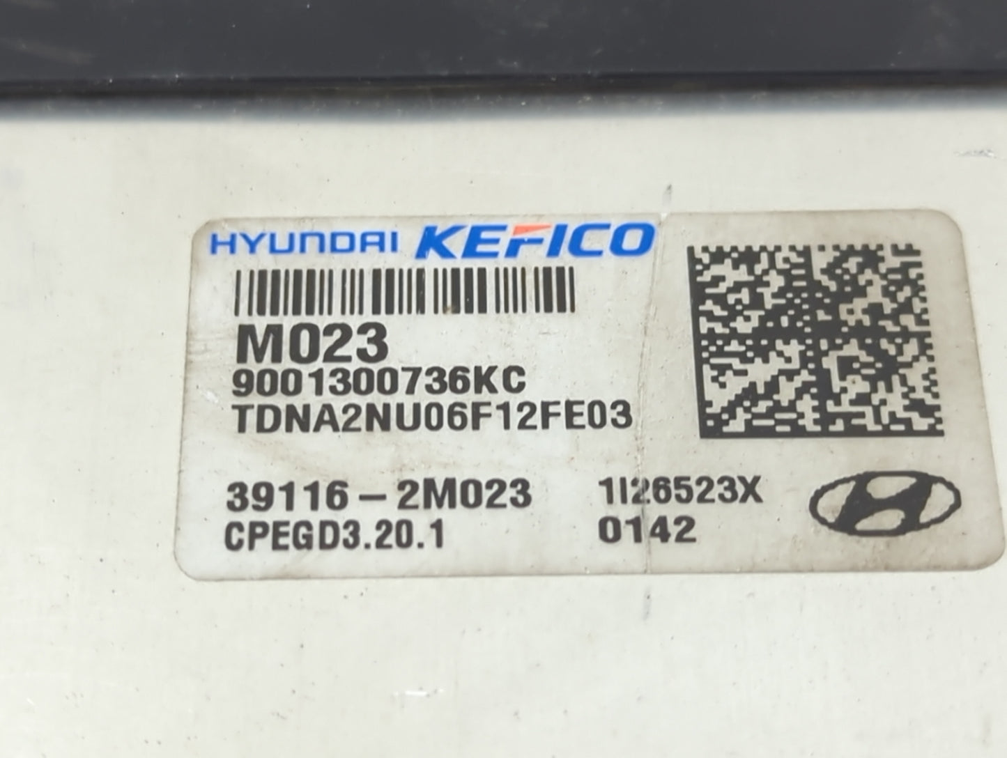 2022 Hyundai Sonata PCM Engine Control Computer ECU ECM PCU OEM P/N:39116-2M023 9001300736KC Fits OEM Used Auto Parts - Oemu