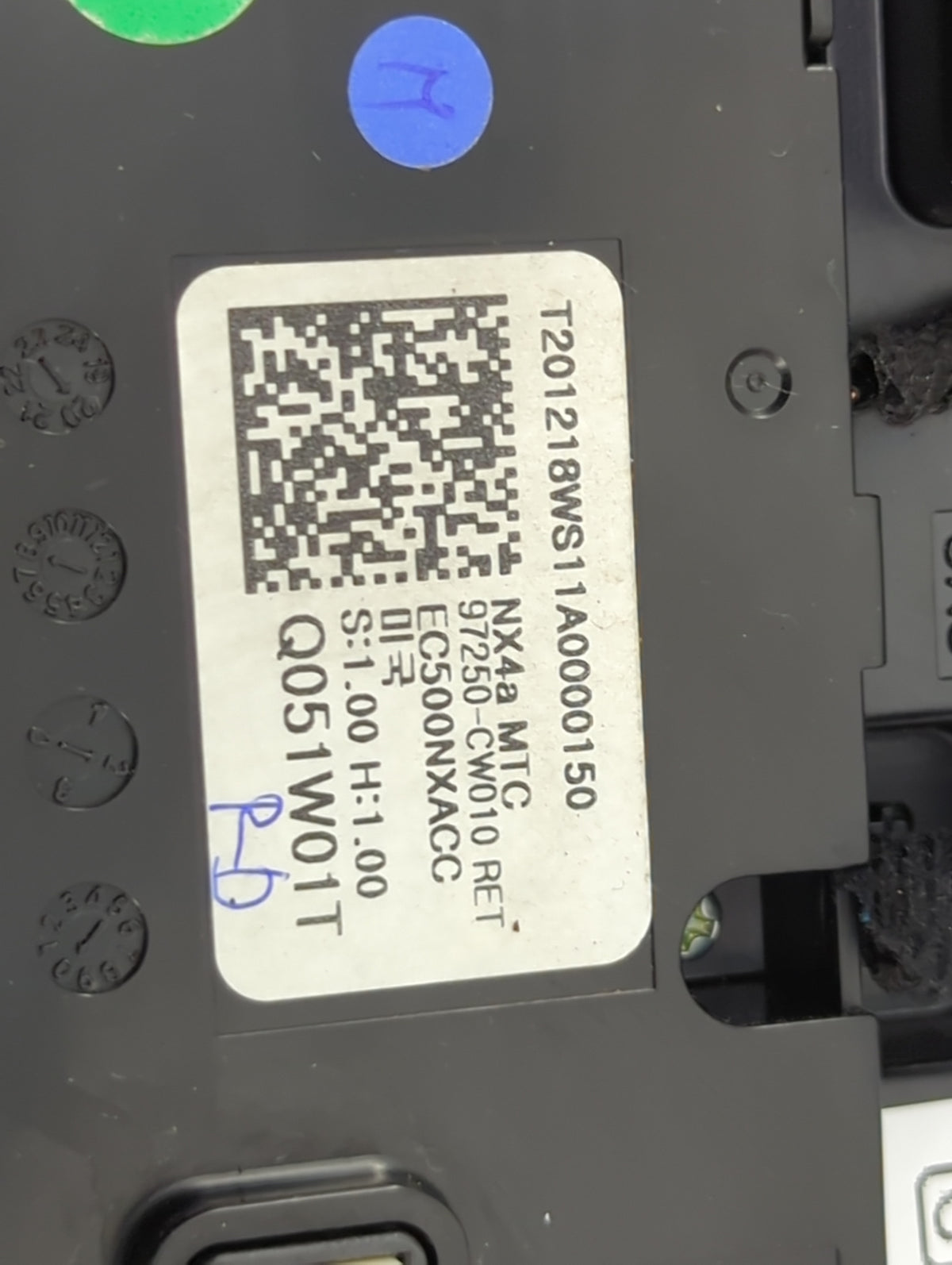2022 Hyundai Tucson Climate Control Module Temperature AC/Heater Replacement P/N:97250-CW010 EC500NXACC Fits OEM Used Auto P