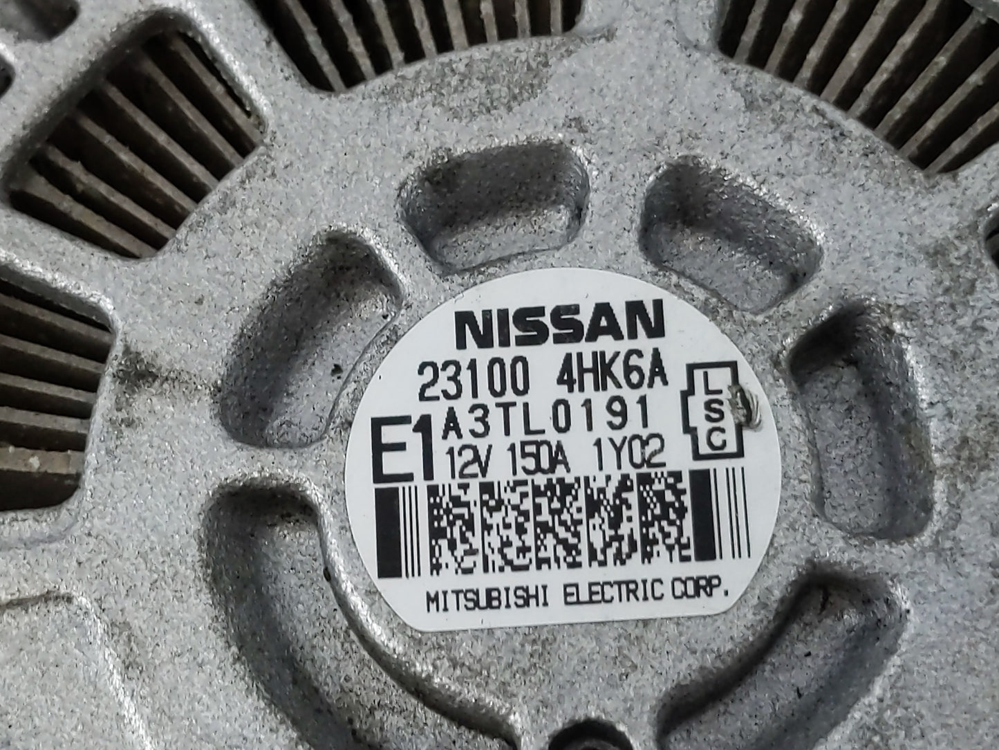 2016-2020 Infiniti Q50 Alternator Replacement Generator Charging Assembly Engine OEM P/N:23100 4HK6A Fits OEM Used Auto Part
