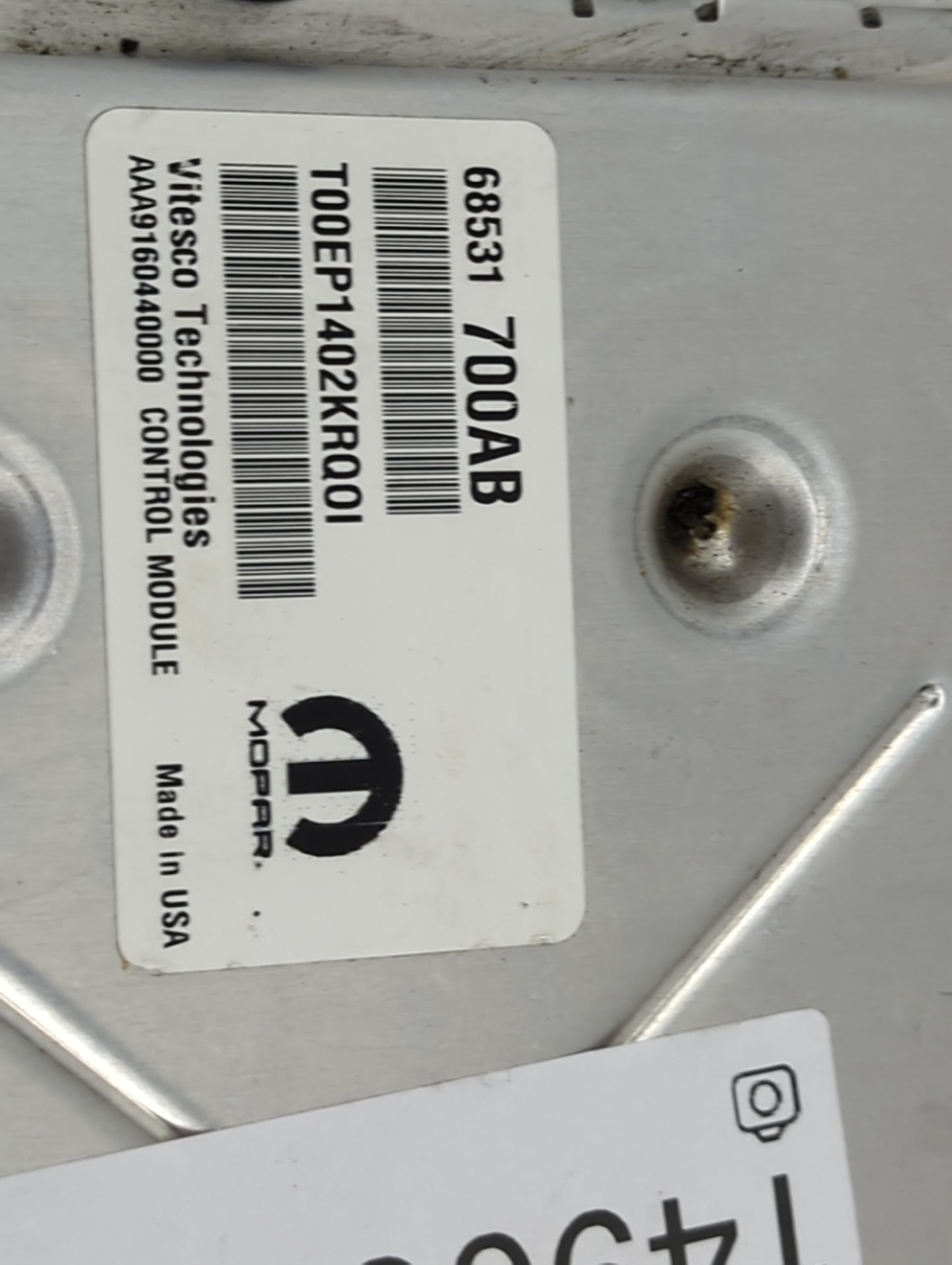 2022 Jeep Cherokee PCM Engine Control Computer ECU ECM PCU OEM P/N:68531700AB T00EP1402KR001, AAA916044000, P68541938AC Fits
