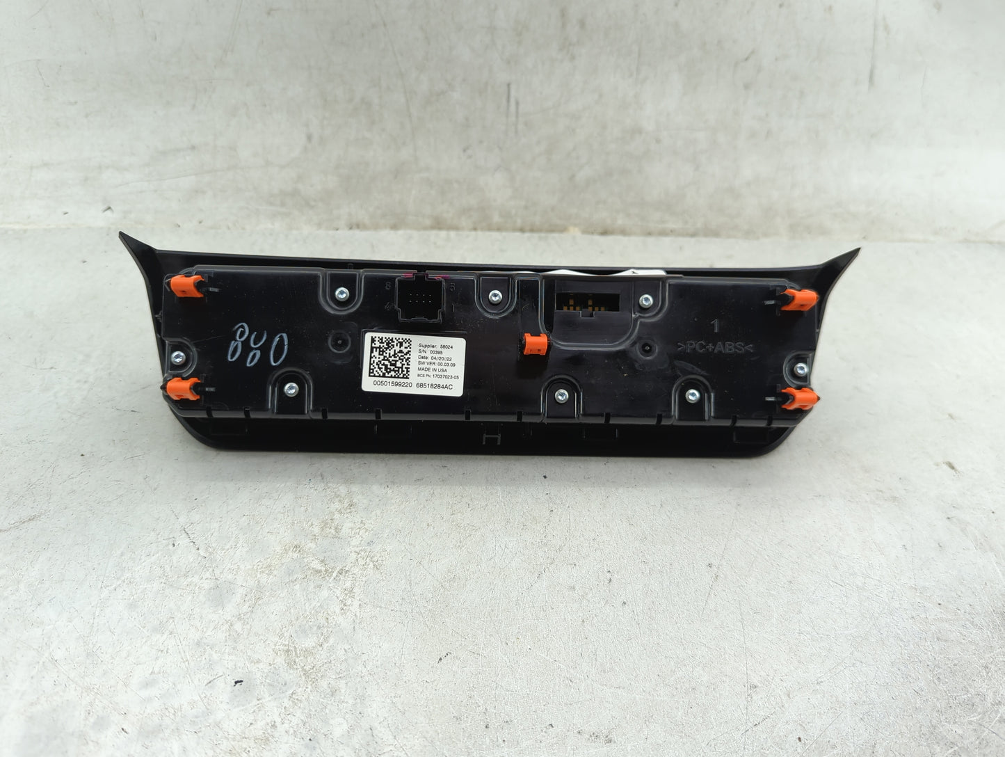 2022 Jeep Compass Climate Control Module Temperature AC/Heater Replacement P/N:68518284AC 17037023-05, 00501599220 Fits OEM
