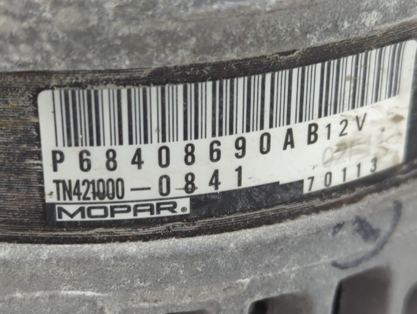2021-2022 Jeep Grand Cherokee Alternator Replacement Generator Charging Assembly Engine OEM P/N:68408690AB Fits Fits 2021 20