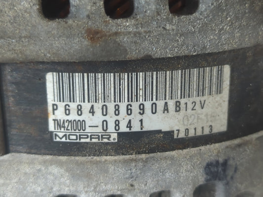 2021-2022 Jeep Grand Cherokee Alternator Replacement Generator Charging Assembly Engine OEM P/N:P68408690AB Fits Fits 2021 2022 OEM Used Auto Parts