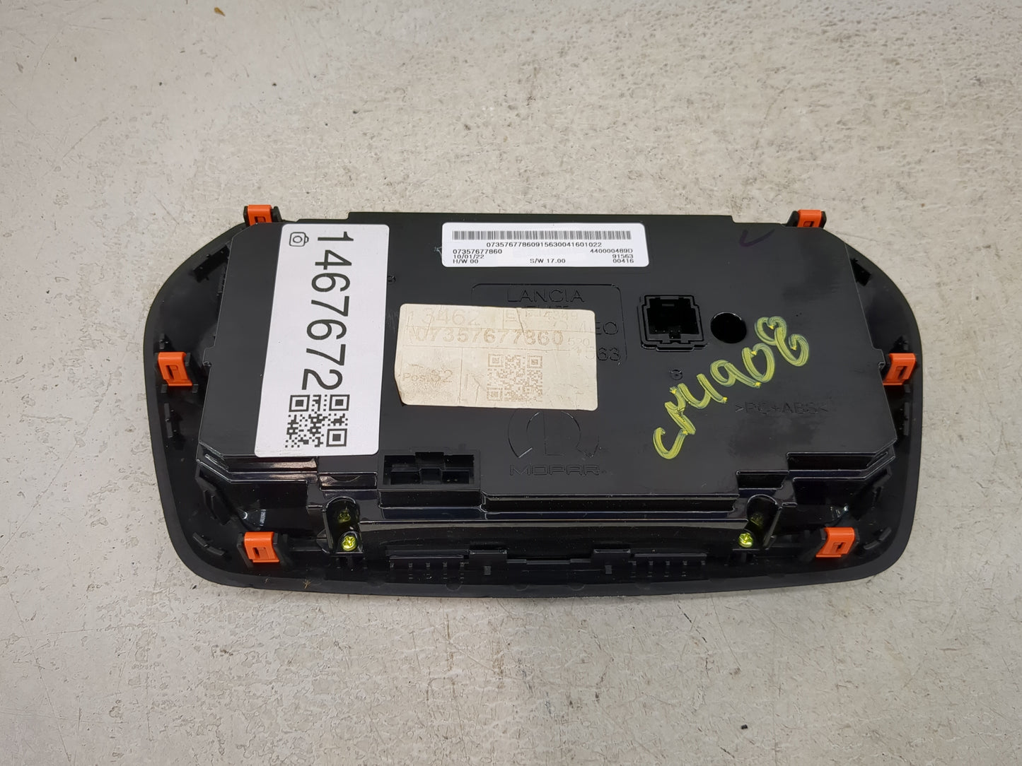 2021-2022 Jeep Renegade Climate Control Module Temperature AC/Heater Replacement P/N:07357677860 440000489D Fits Fits 2021 2