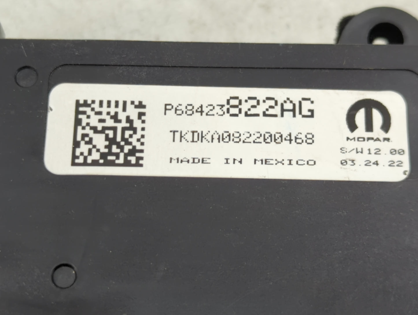 2022 Jeep Wagoneer Climate Control Module Temperature AC/Heater Replacement P/N:P68423822AG N072481G-DKR Fits OEM Used Auto