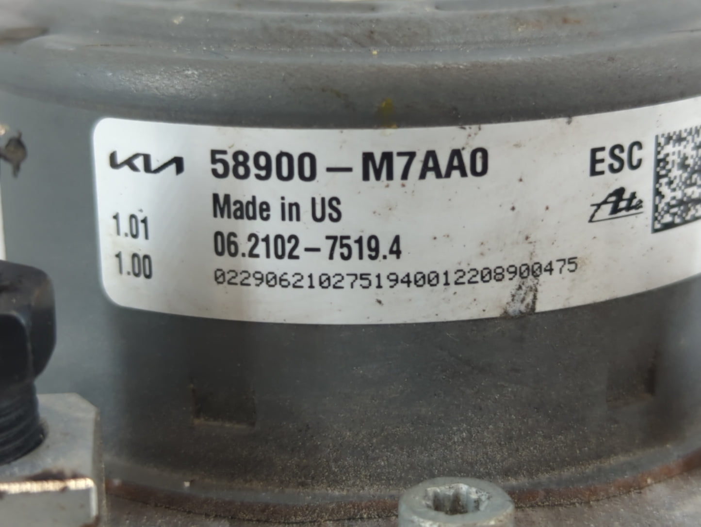 2022 Kia Forte ABS Pump Control Module Replacement P/N:58900-M7AA0 Fits OEM Used Auto Parts - Oemusedautoparts1.com