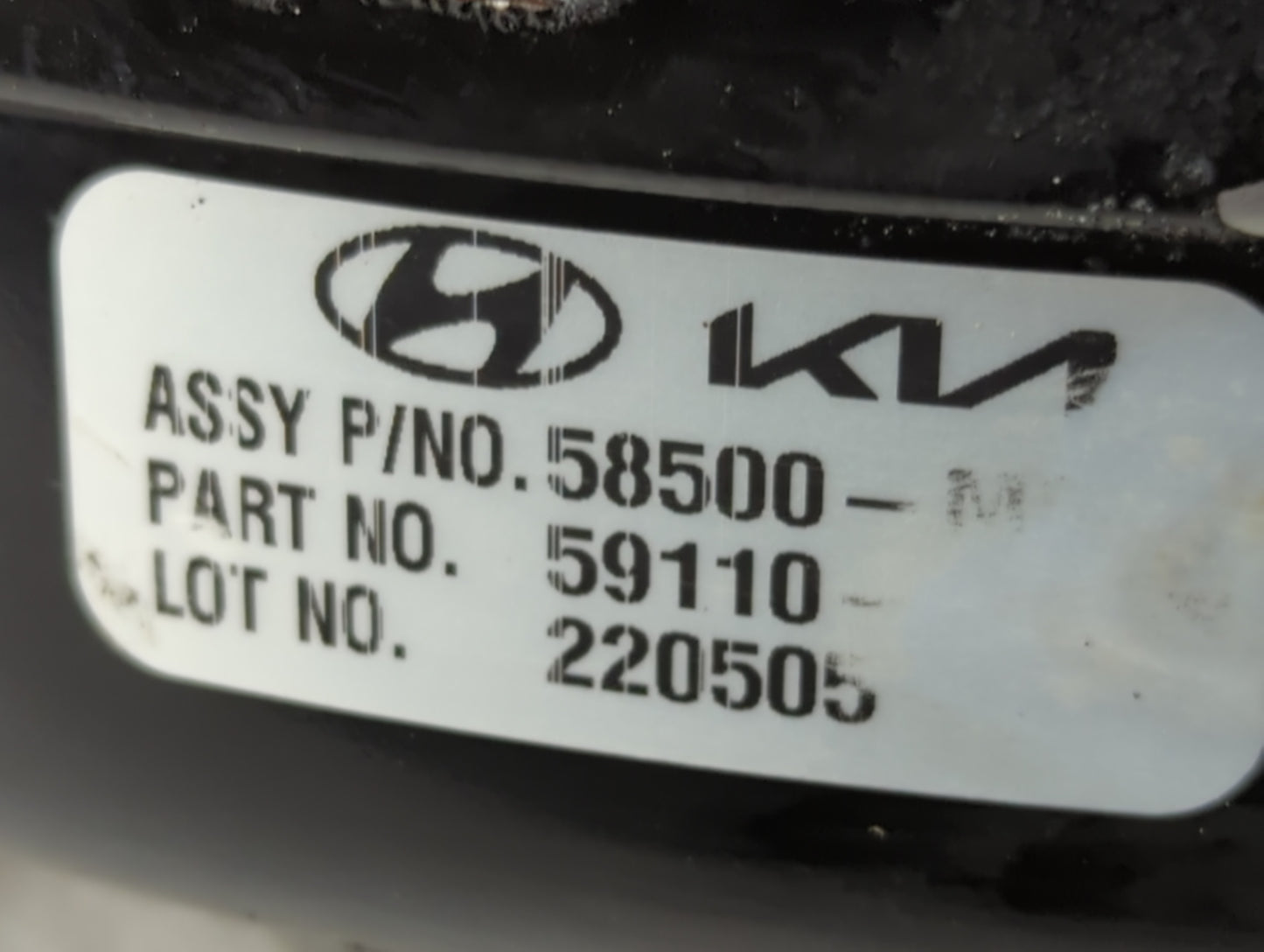 2019-2022 Kia Forte Power Brake Booster Oem 1276565 - Oemusedautoparts1.com