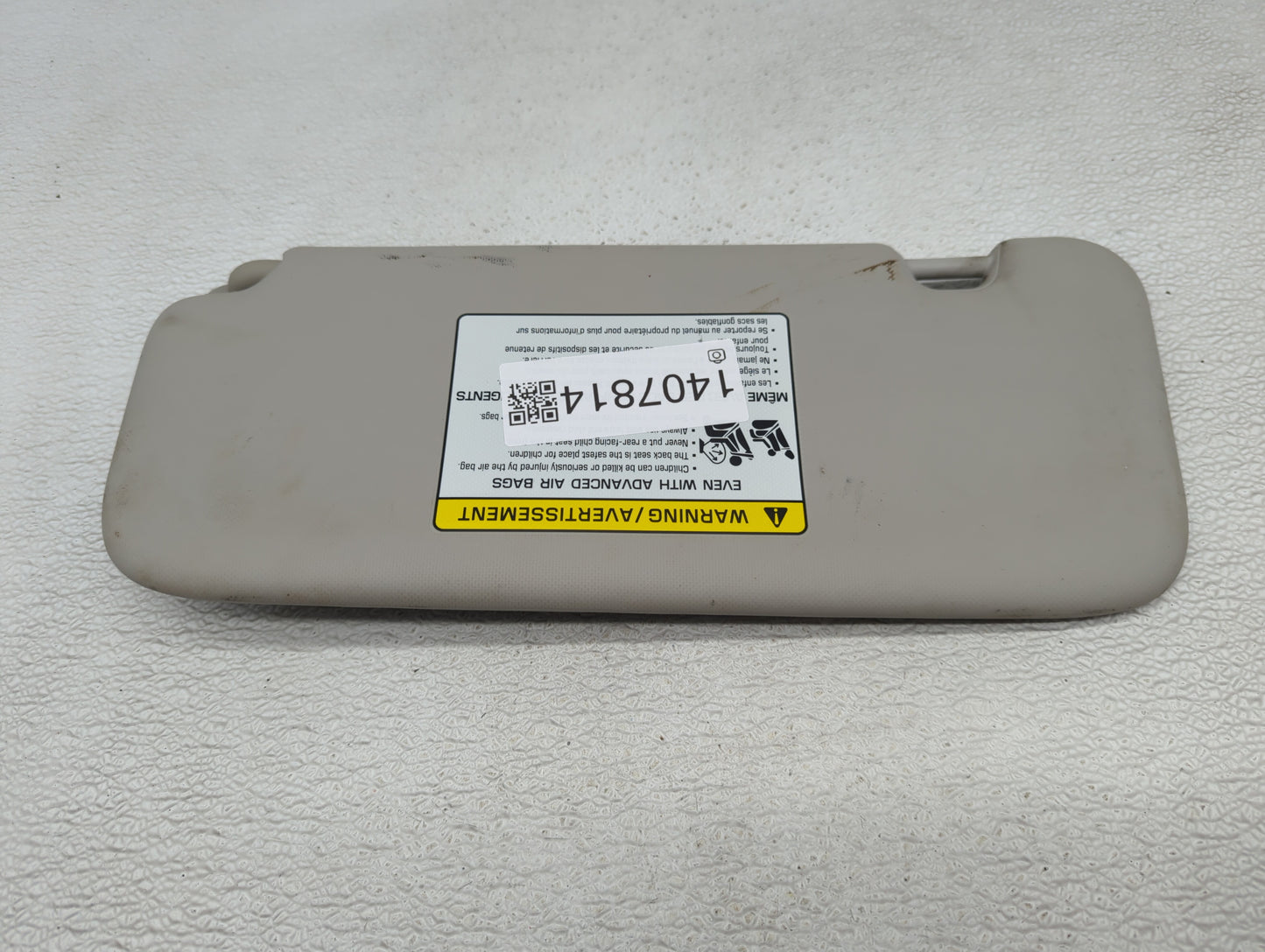 2022 Kia Forte Sun Visor Shade Replacement Passenger Right Mirror Fits OEM Used Auto Parts - Oemusedautoparts1.com