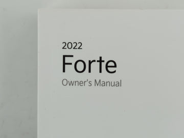 2022 Kia Forte Owners Manual Book Guide P/N:DLS4-EU19A OEM Used Auto Parts