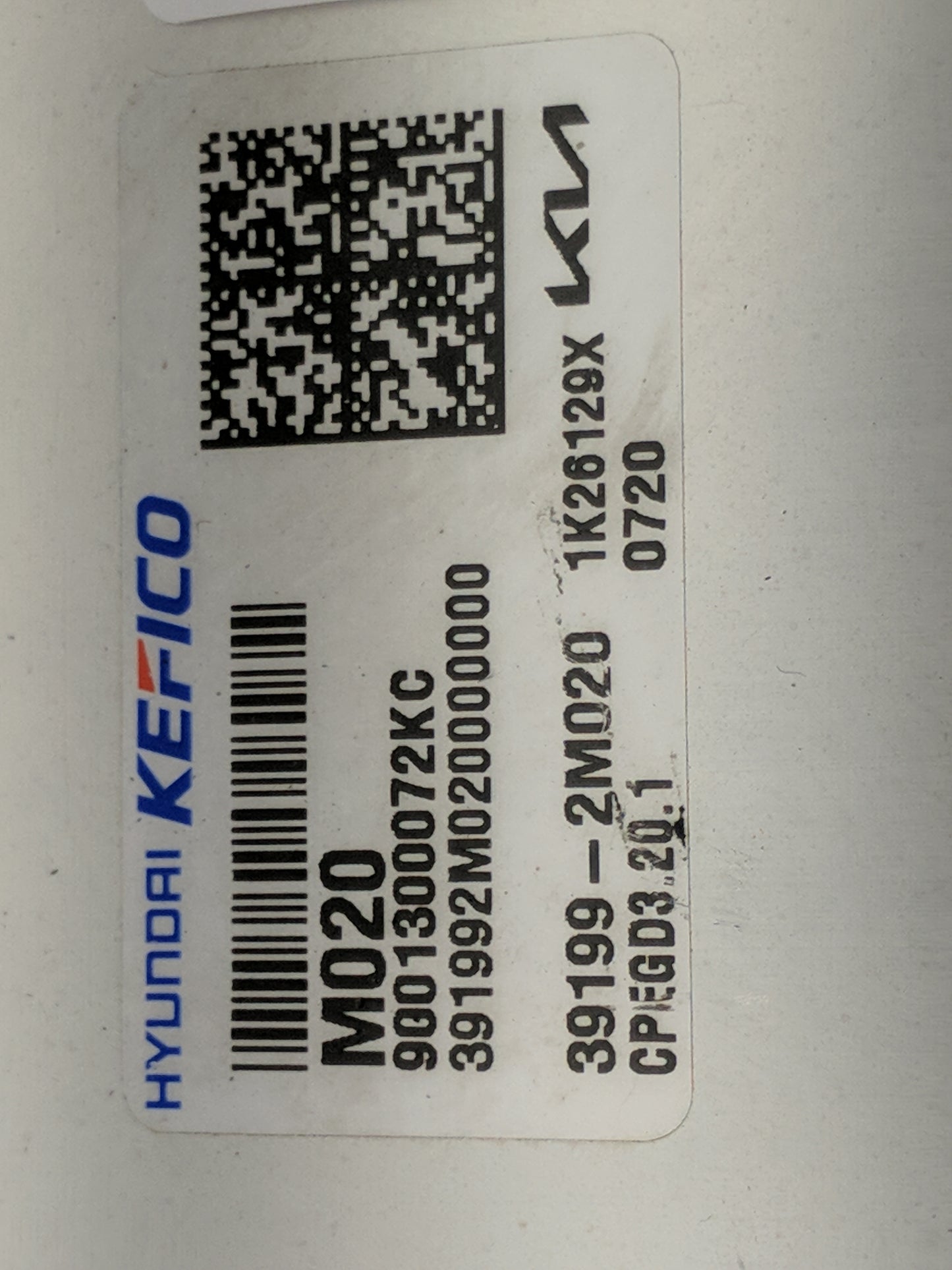 2022 Kia K5 PCM Engine Control Computer ECU ECM PCU OEM P/N:39199-2M020 391992M0200000000, 9001300072KC, 1K26129X Fits OEM U