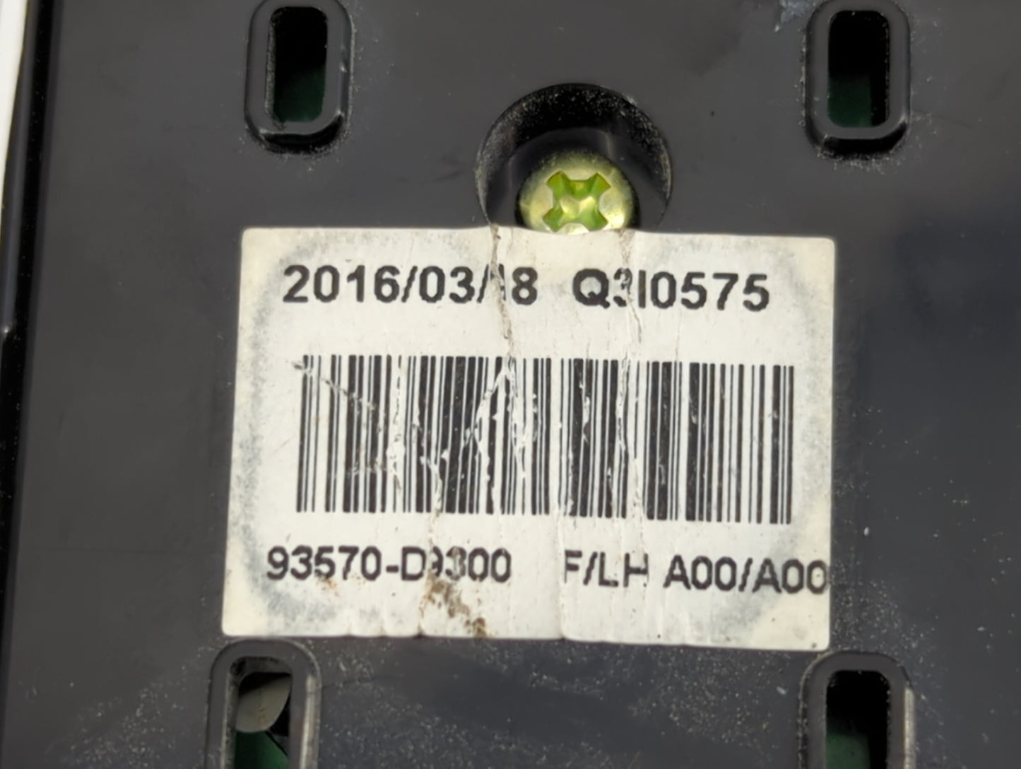 2017-2021 Kia Sportage Master Power Window Switch Replacement Driver Side Left P/N:93570-D9300 93571-D9200 Fits OEM Used Aut