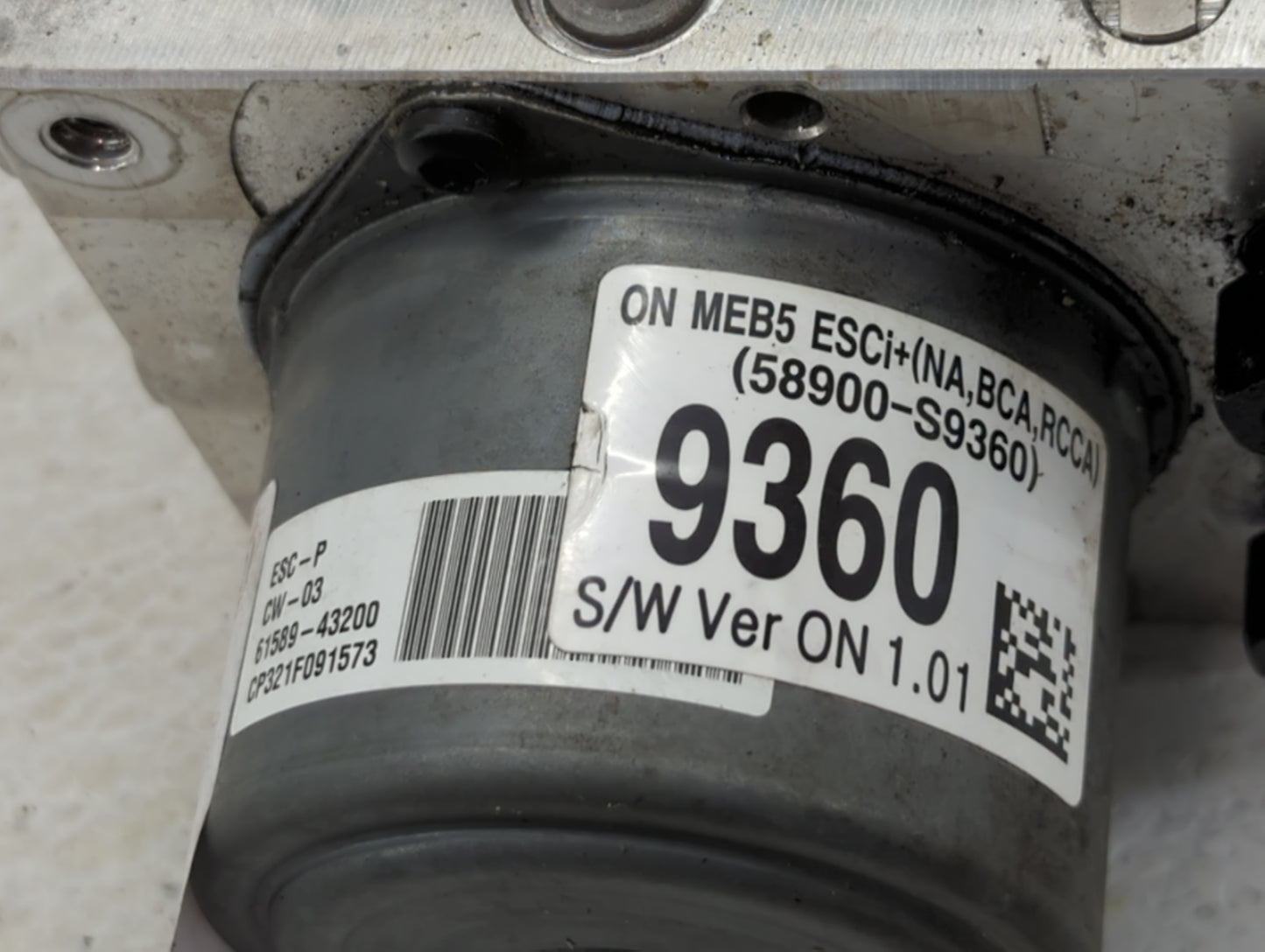 2020-2022 Kia Telluride ABS Pump Control Module Replacement P/N:61589-43200 58900-S9360 Fits Fits 2020 2021 2022 OEM Used Au