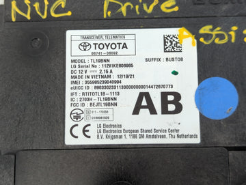 2020-2022 Lexus Es300h Chassis Control Module Ccm Bcm Body Control