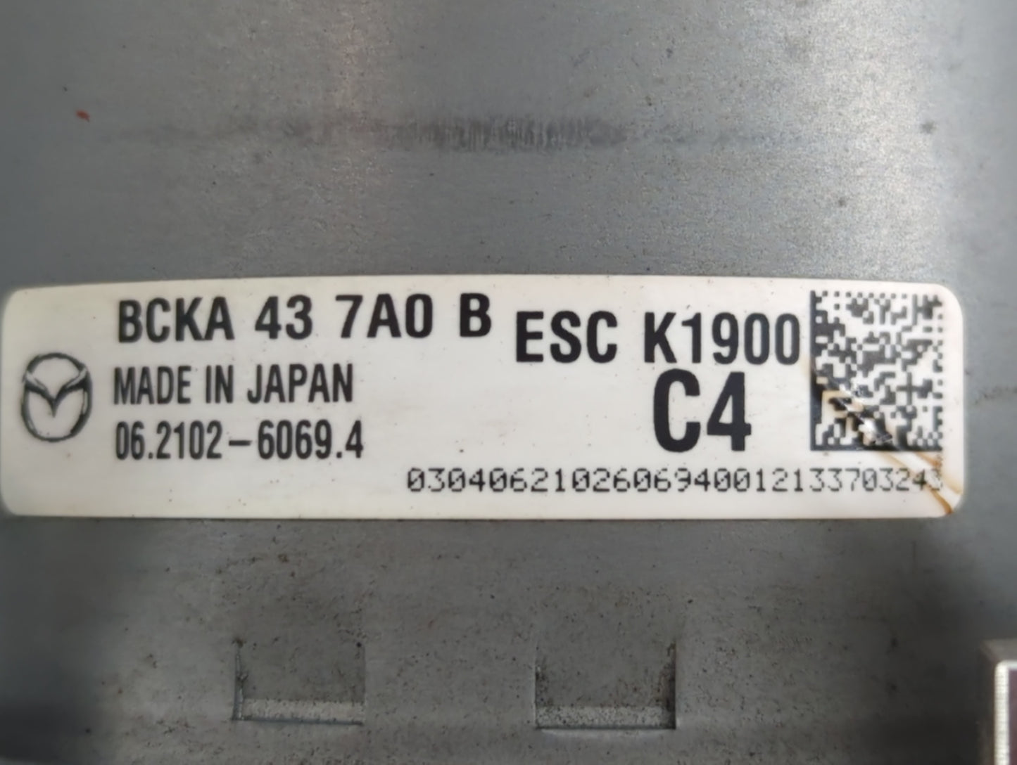 2019-2022 Mazda 3 ABS Pump Control Module Replacement P/N:BCKA 43 7A0 B Fits Fits 2019 2020 2021 2022 OEM Used Auto Parts -