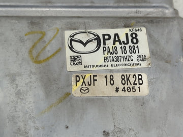 2022 Mazda Mazda3 PCM Engine Control Computer ECU ECM PCU OEM P/N:PAJ8 18 881 E6TA3071HZC, PXJF 18 8K2B Fits Fits 2019 2020 2021 OEM Used Auto Parts