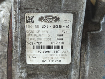 2022 Mitsubishi Outlander Sport Air Conditioning A/c Ac Compressor Oem