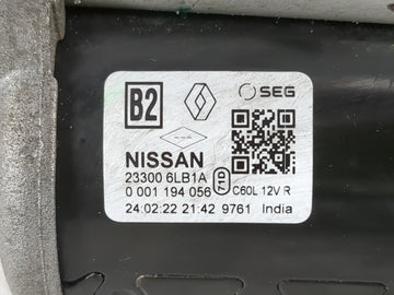 2020-2022 Nissan Sentra Car Starter Motor Solenoid OEM P/N:23300 6LB1A Fits Fits 2020 2021 2022 OEM Used Auto Parts