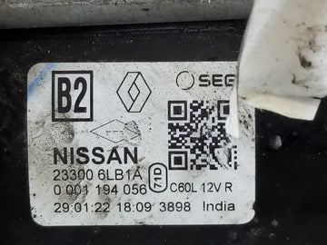 2020-2022 Nissan Sentra Car Starter Motor Solenoid OEM P/N:23300 6LB1A Fits Fits 2020 2021 2022 OEM Used Auto Parts