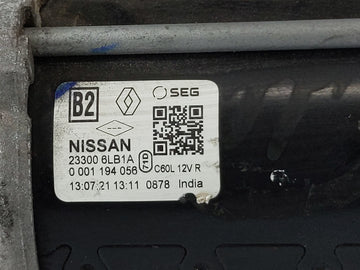 2020-2022 Nissan Sentra Car Starter Motor Solenoid OEM P/N:23300 6LB1A Fits Fits 2020 2021 2022 OEM Used Auto Parts