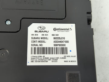 2021-2022 Subaru Forester Radio AM FM Cd Player Receiver Replacement P/N:86222SJ210 Fits Fits 2021 2022 OEM Used Auto Parts