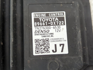 2021-2022 Toyota Camry PCM Engine Control Computer ECU ECM PCU OEM P/N:89661-0X722 Fits Fits 2021 2022 OEM Used Auto Parts