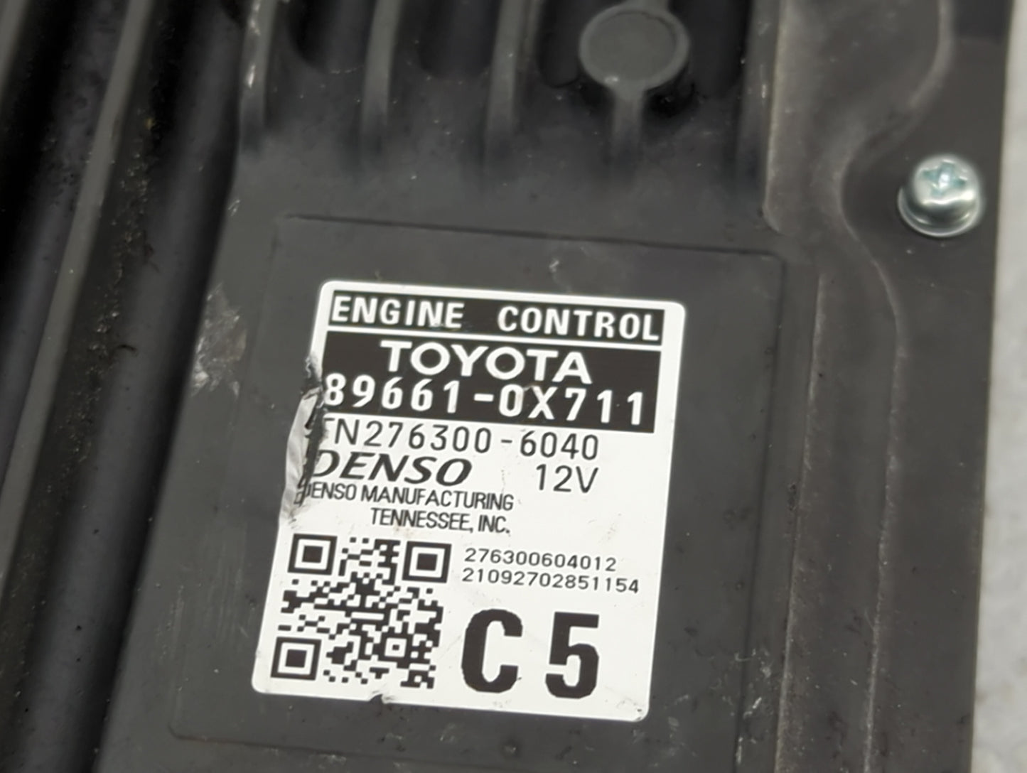 2020-2022 Toyota Camry PCM Engine Control Computer ECU ECM PCU OEM P/N:89661-0X711 N276300-6040 Fits Fits 2020 2021 2022 OEM