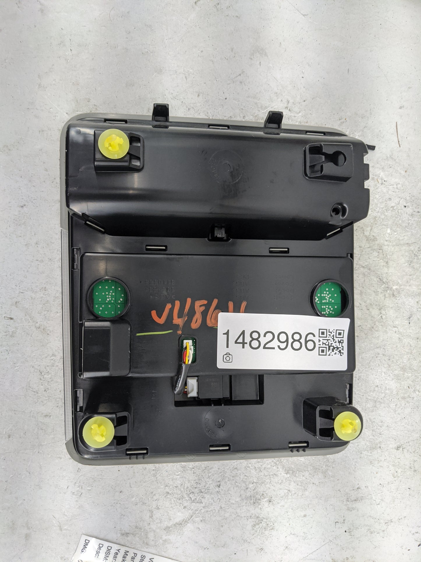 2019-2022 Toyota Rav4 Overhead Console W/rear Climate Control Gray 1482986 - Oemusedautoparts1.com