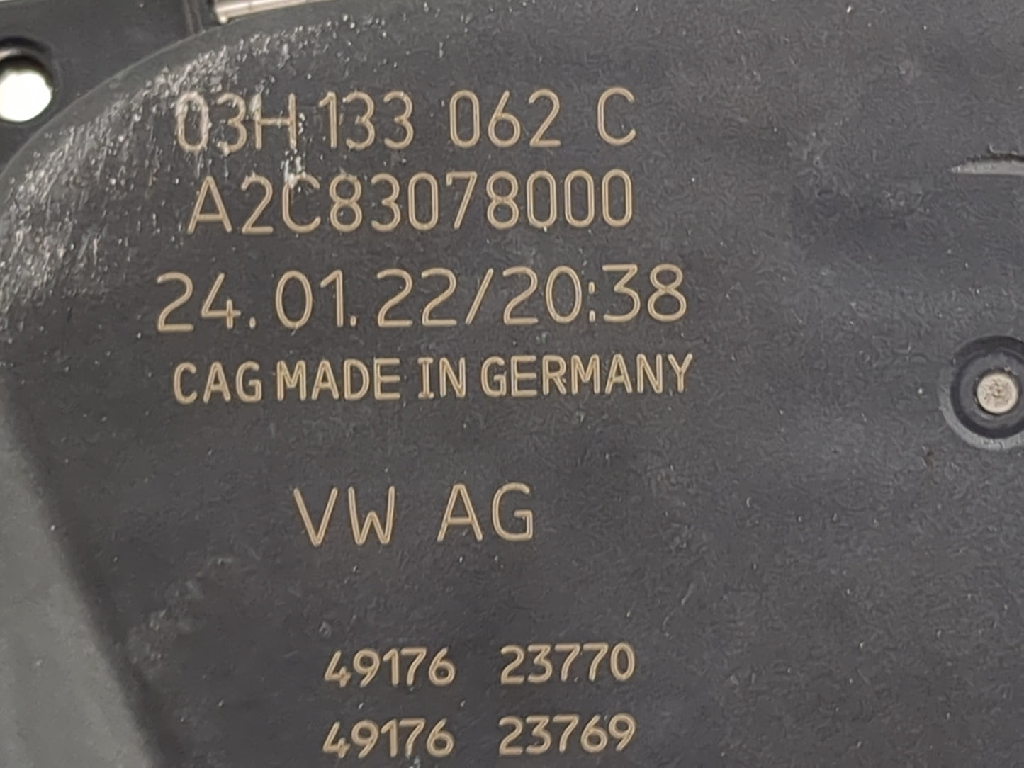 2018-2022 Volkswagen Atlas Throttle Body P/N:03H133062C A2C83078000 Fits OEM Used Auto Parts - Oemusedautoparts1.com