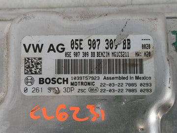 2022 Volkswagen Jetta PCM Engine Control Computer ECU ECM PCU OEM P/N:05E 907 309 BB Fits OEM Used Auto Parts