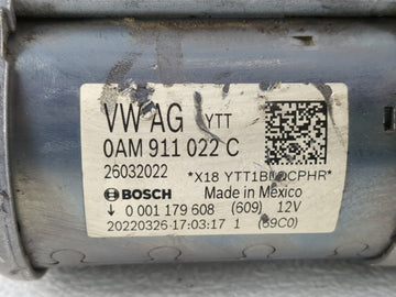 2022 Volkswagen Jetta Car Starter Motor Solenoid OEM P/N:26032022 0AM 911 022 C Fits Fits 2020 2021 OEM Used Auto Parts
