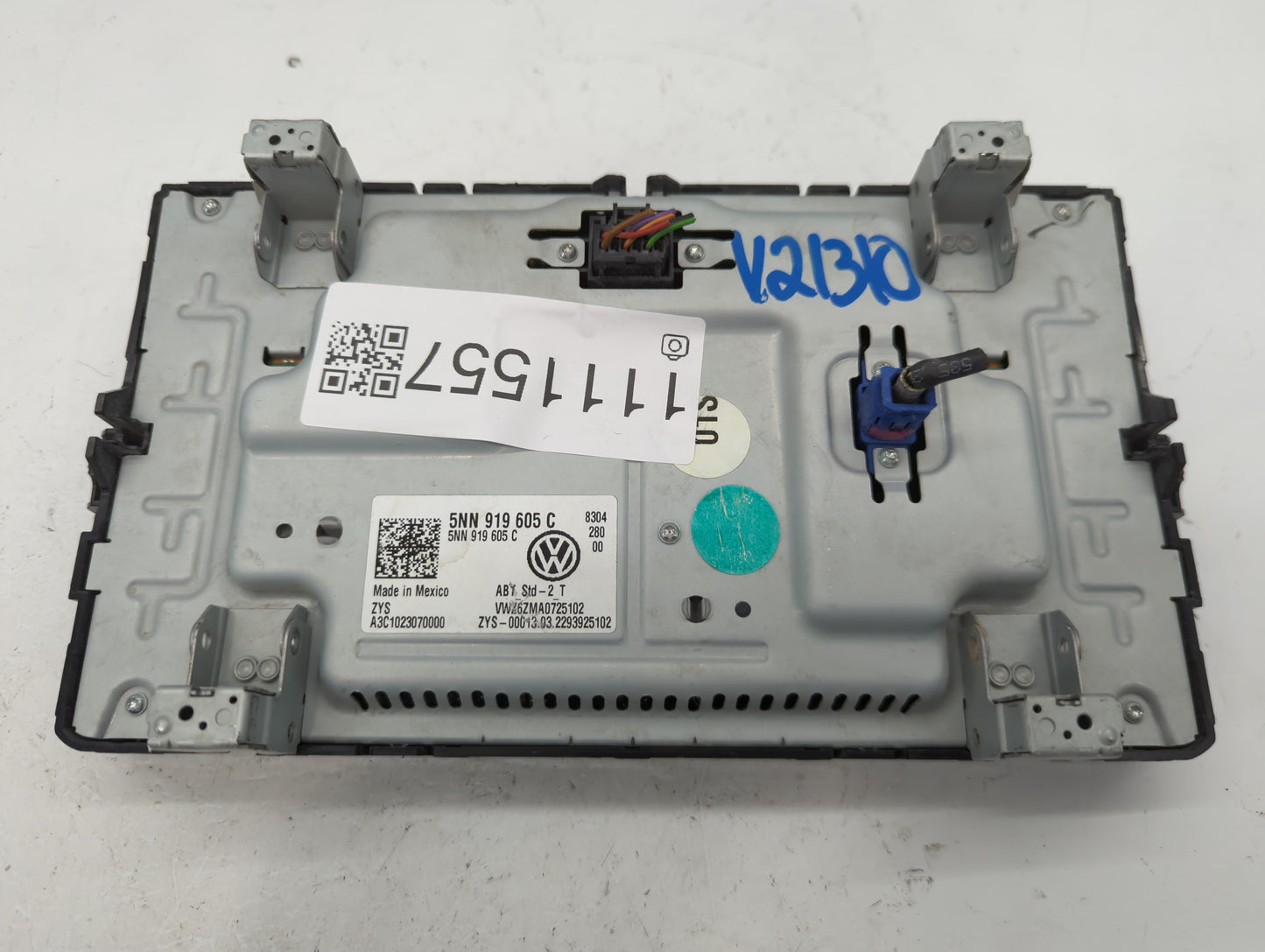 2022 Volkswagen Taos Radio AM FM Cd Player Receiver Replacement P/N:5NN 919 605 C Fits Fits 2020 2021 OEM Used Auto Parts -