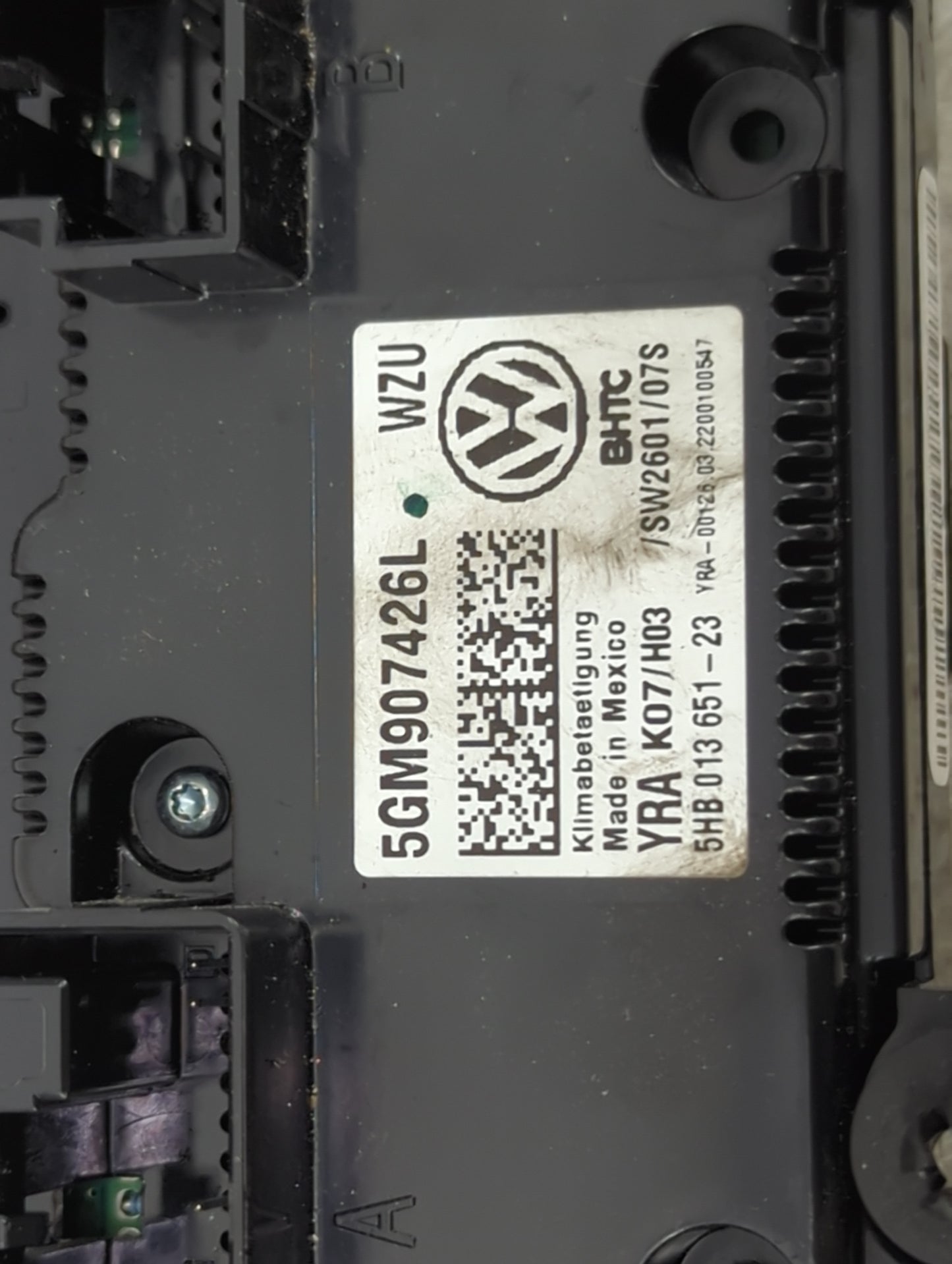 2022 Volkswagen Taos Climate Control Module Temperature AC/Heater Replacement P/N:5GM907426L 5HB013651-23, YRAK07/H03 Fits O