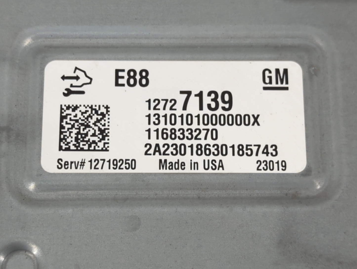 2021 Chevrolet Camaro PCM Engine Control Computer ECU ECM PCU OEM P/N:12727139 Fits Fits 2020 2022 OEM Used Auto Parts - Oem