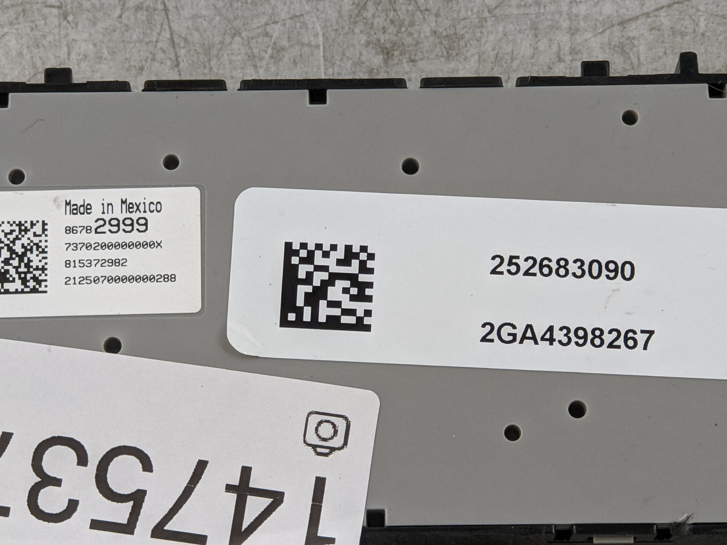 2023 Chevrolet Silverado 1500 Pickup Climate Control Module Temperature AC/Heater Replacement P/N:252683090 2GA4398267 Fits