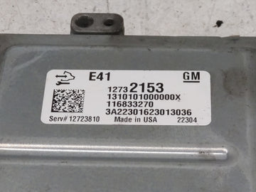 2023 Chevrolet Silverado 2500 PCM Engine Control Computer ECU ECM PCU OEM P/N:116833270 12732153 Fits OEM Used Auto Parts