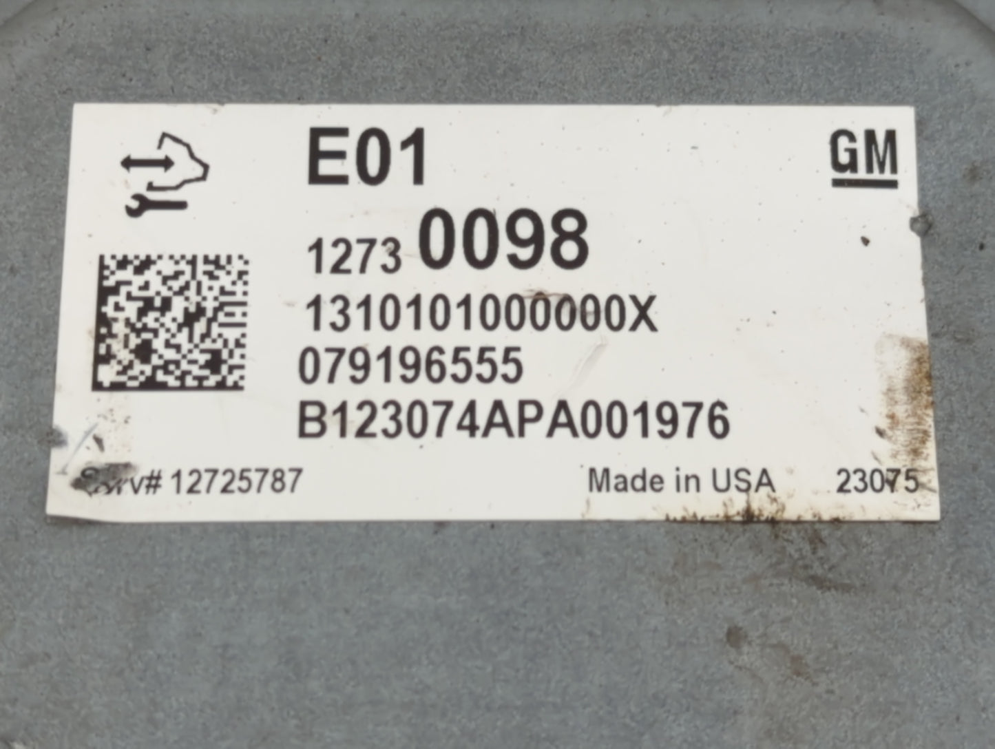 2023 Chevrolet Trailblazer PCM Engine Control Computer ECU ECM PCU OEM P/N:12730098 Fits OEM Used Auto Parts - Oemusedautopa
