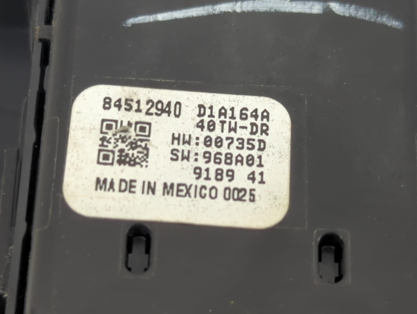 2023 Chevrolet Traverse Master Power Window Switch Replacement Driver Side Left P/N:84512940 Fits Fits 2019 2020 2021 2022 O