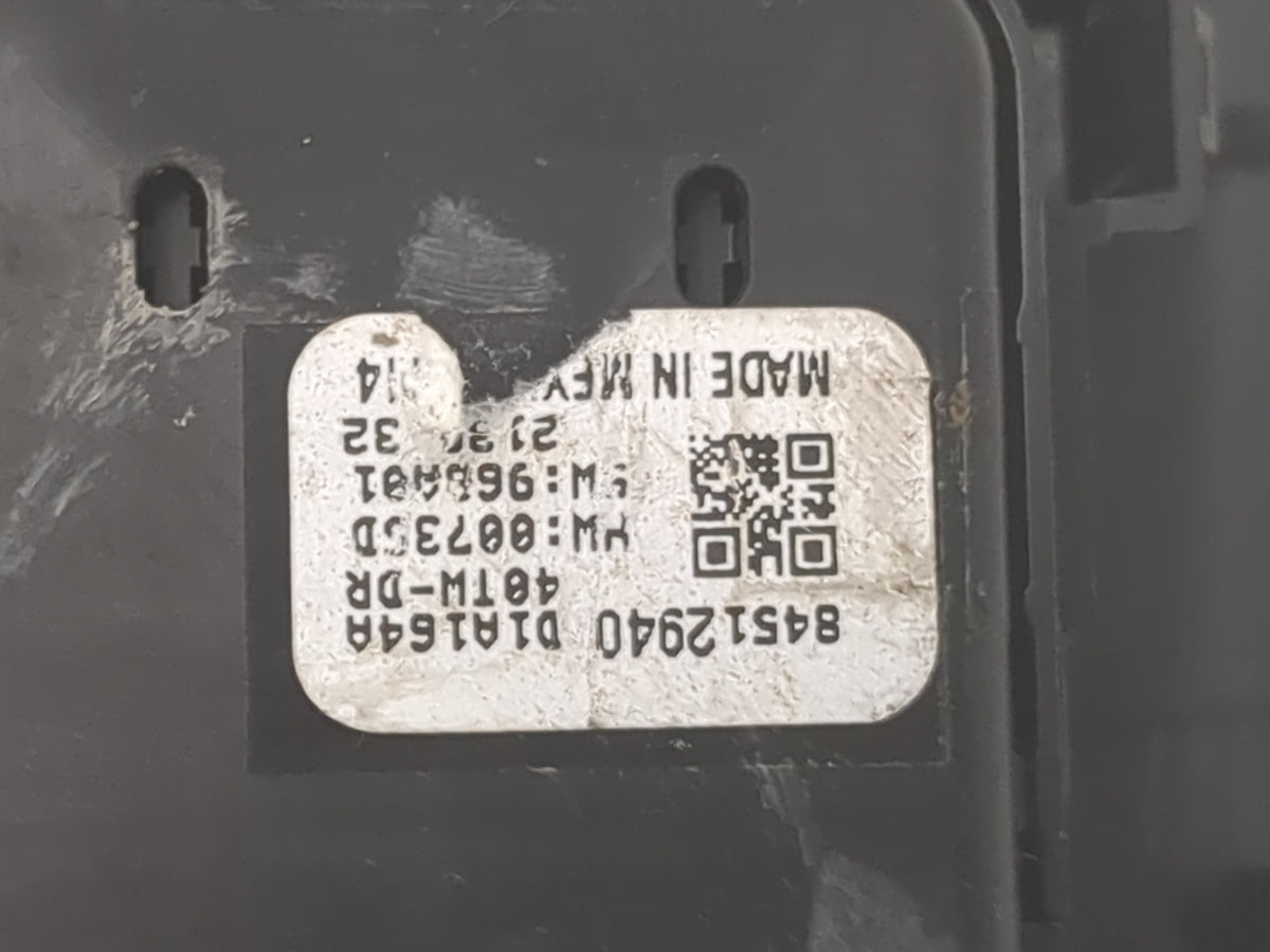 2023 Chevrolet Traverse Master Power Window Switch Replacement Driver Side Left P/N:84512940 D1A164A, 401W-DR Fits OEM Used