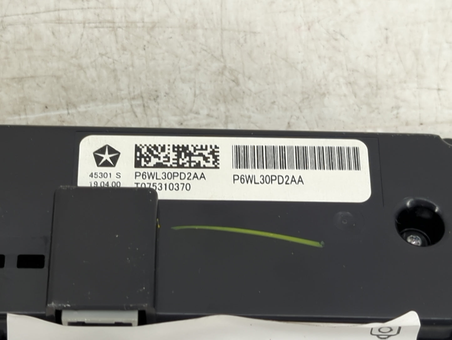 2022 Chrysler Pacifica Climate Control Module Temperature AC/Heater Replacement P/N:P6WL30PD2AA Fits OEM Used Auto Parts - O