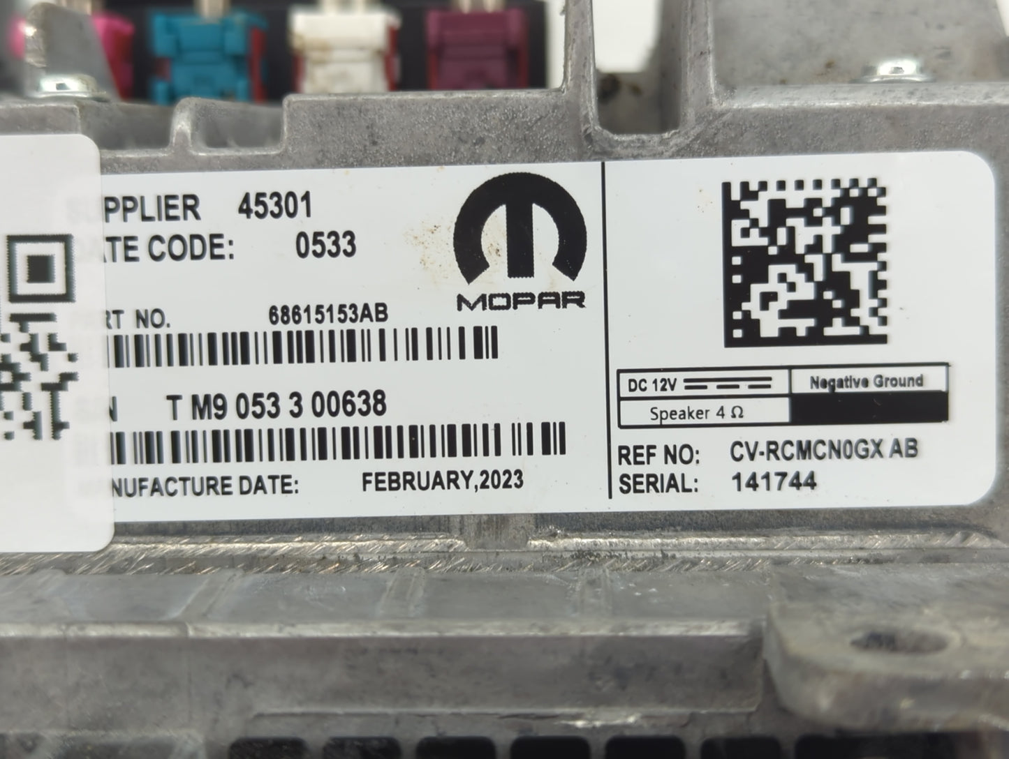 2023 Dodge Charger Information Display Screen - Oemusedautoparts1.com