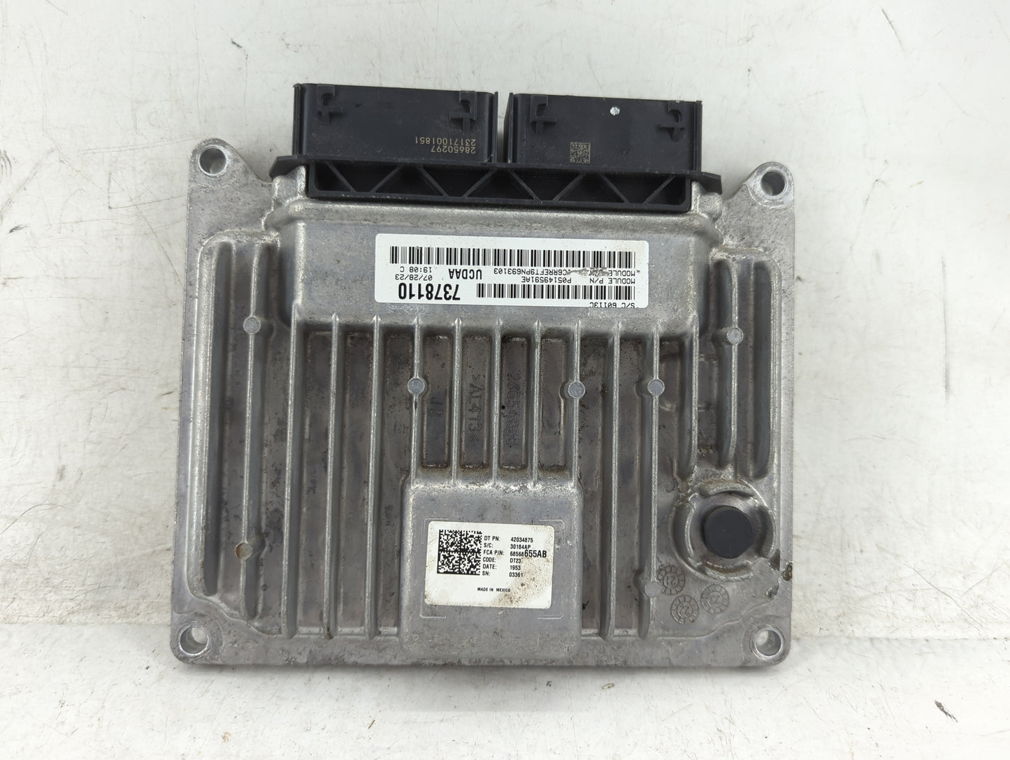 2023 Dodge Ram 1500 PCM Engine Control Computer ECU ECM PCU OEM P/N:68568655AB Fits Fits 2020 2021 2022 OEM Used Auto Parts