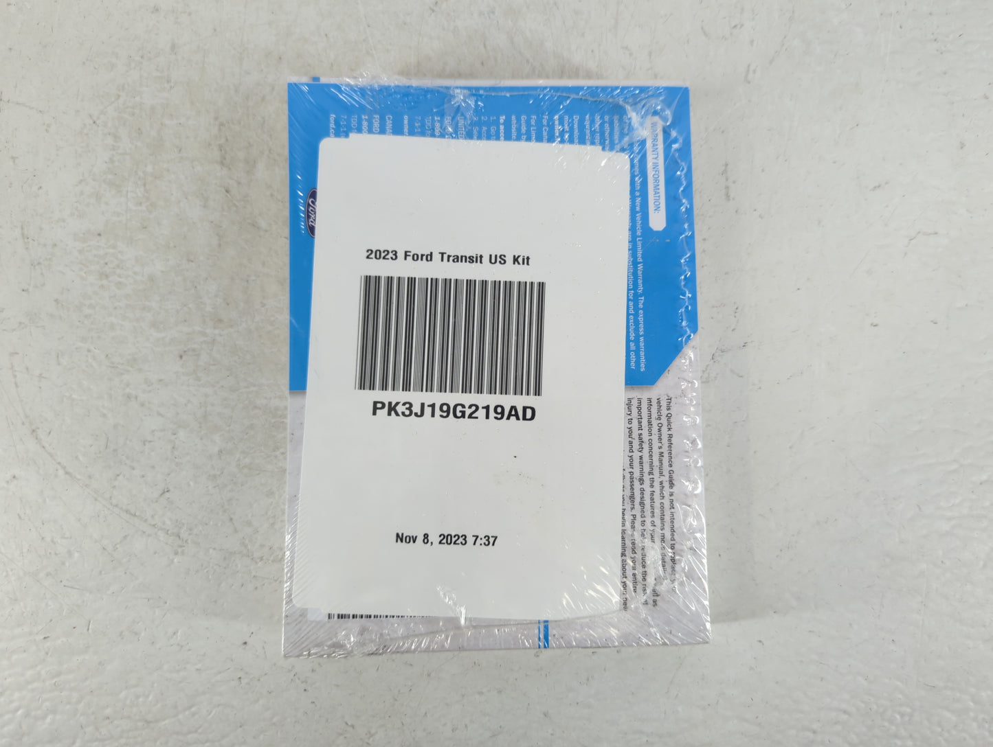 2023 Ford Transit-150 Owners Manual Book Guide P/N:PK3J19G219AD OEM Used Auto Parts - Oemusedautoparts1.com