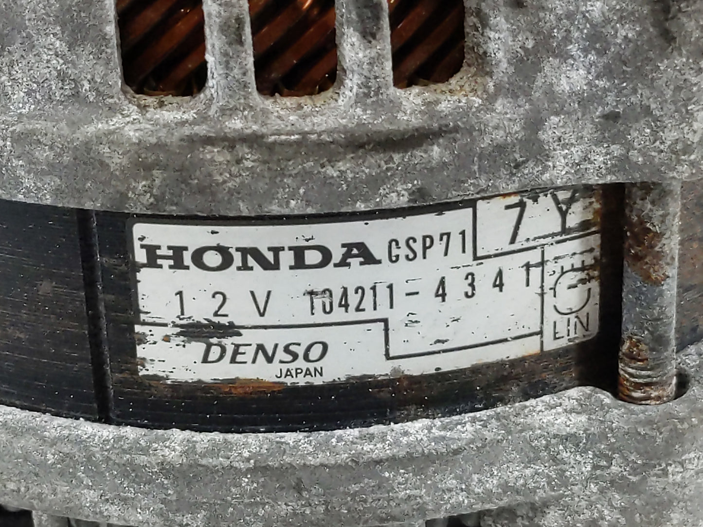 2020-2022 Honda Cr-V Alternator Replacement Generator Charging Assembly Engine OEM P/N:104211-4341 Fits OEM Used Auto Parts