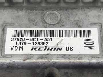 2023 Honda Hr-V PCM Engine Control Computer ECU ECM PCU OEM P/N:L379-129362 37820-6CT-A51 Fits OEM Used Auto Parts