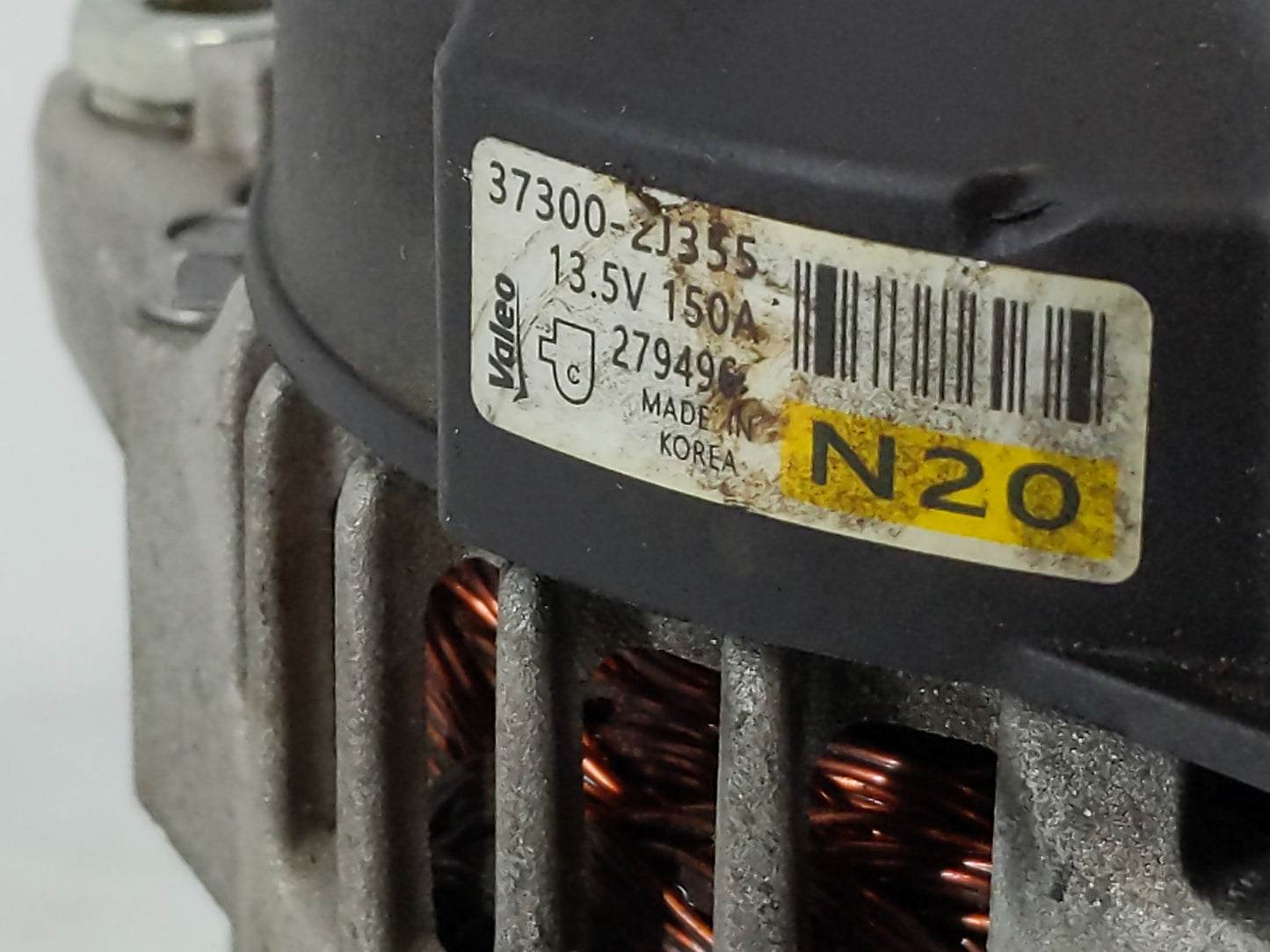 2021-2022 Hyundai Elantra Alternator Replacement Generator Charging Assembly Engine OEM P/N:37300-2J355 Fits Fits 2021 2022