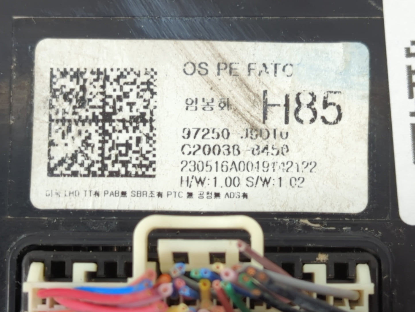 2022 Hyundai Kona Climate Control Module Temperature AC/Heater Replacement P/N:97250-J9010 Fits OEM Used Auto Parts - Oemuse